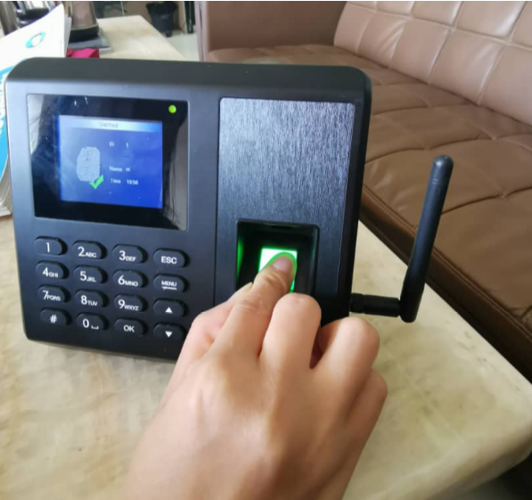sidik jari web server kartu sim gprs bisa berdasarkan sistem absensi dengan baterai dan wifi